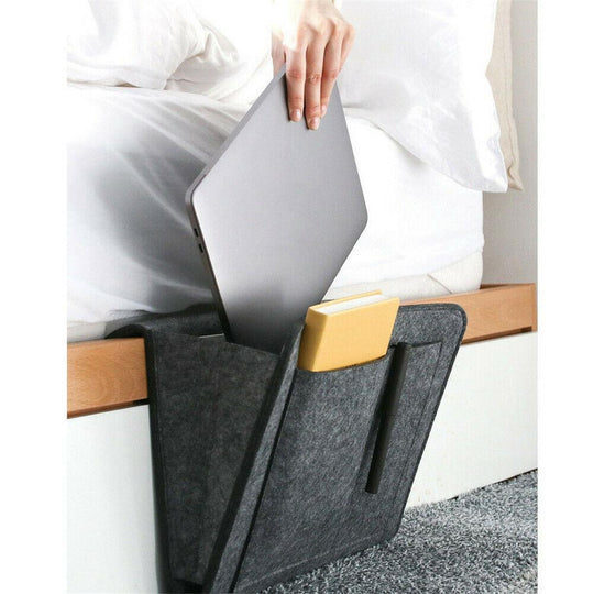 Felt Bedside Organizer | Multipurpose Pocket Storage Caddy