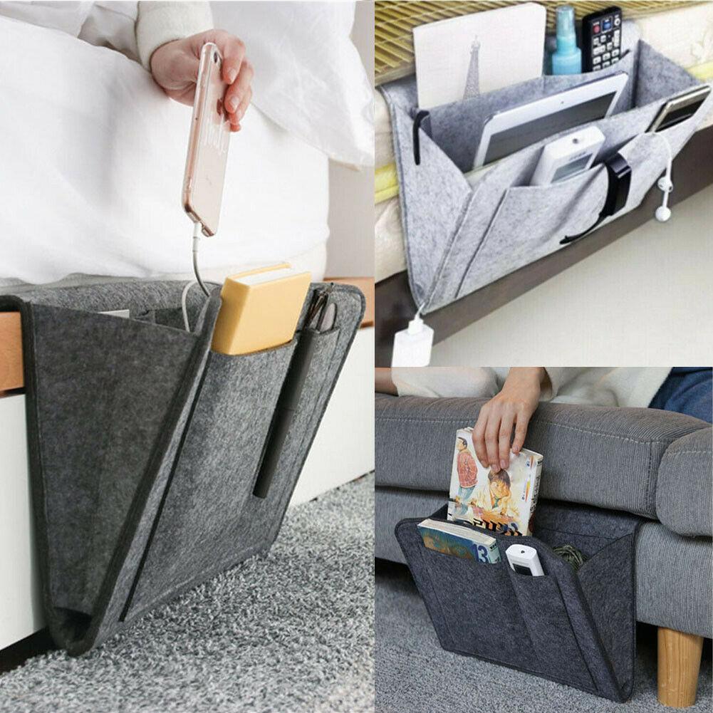 Felt Bedside Organizer | Multipurpose Pocket Storage Caddy