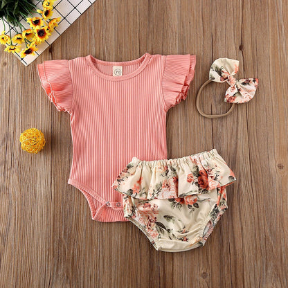 Floral Baby Bodysuit Set | Soft | Stylish & Adorable Outfit