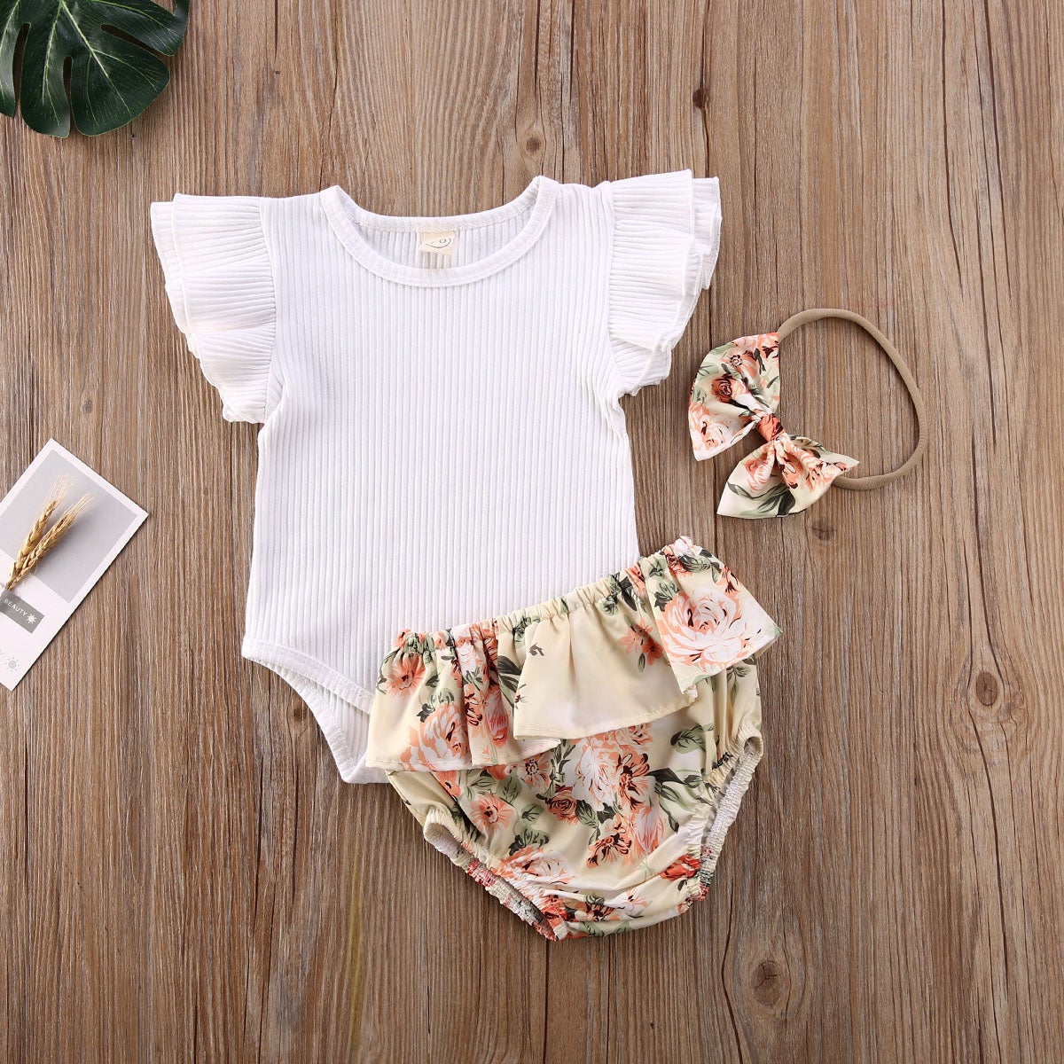Floral Baby Bodysuit Set | Soft | Stylish & Adorable Outfit