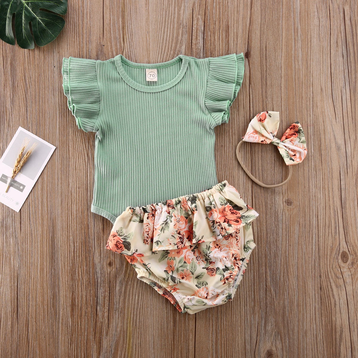Floral Baby Bodysuit Set | Soft | Stylish & Adorable Outfit