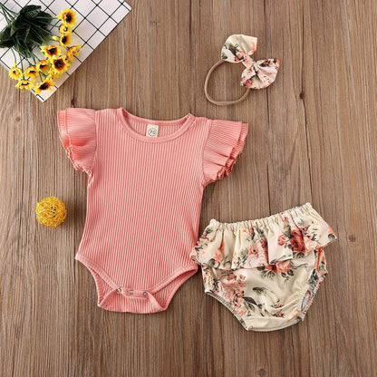 Floral Baby Bodysuit Set | Soft | Stylish & Adorable Outfit