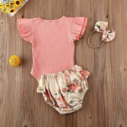 Floral Baby Bodysuit Set | Soft | Stylish & Adorable Outfit