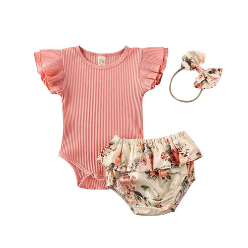 Floral Baby Bodysuit Set | Soft | Stylish & Adorable Outfit