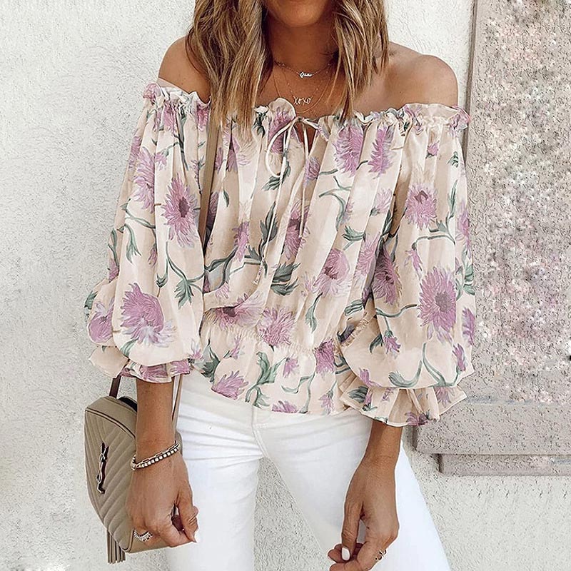 Floral Off-Shoulder Blouse | Bohemian Chic Style