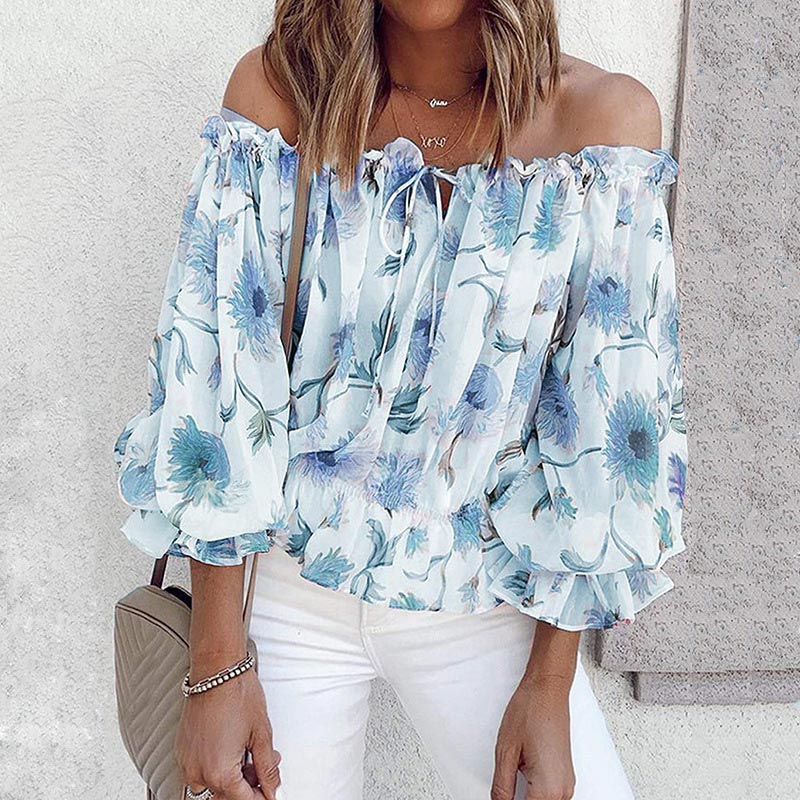 Floral Off-Shoulder Blouse | Bohemian Chic Style