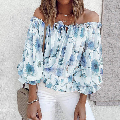 Floral Off-Shoulder Blouse | Bohemian Chic Style