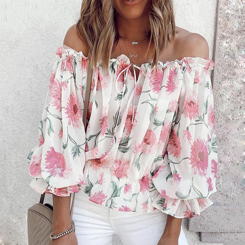 Floral Off-Shoulder Blouse | Bohemian Chic Style