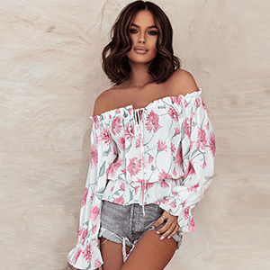 Floral Off-Shoulder Blouse | Bohemian Chic Style