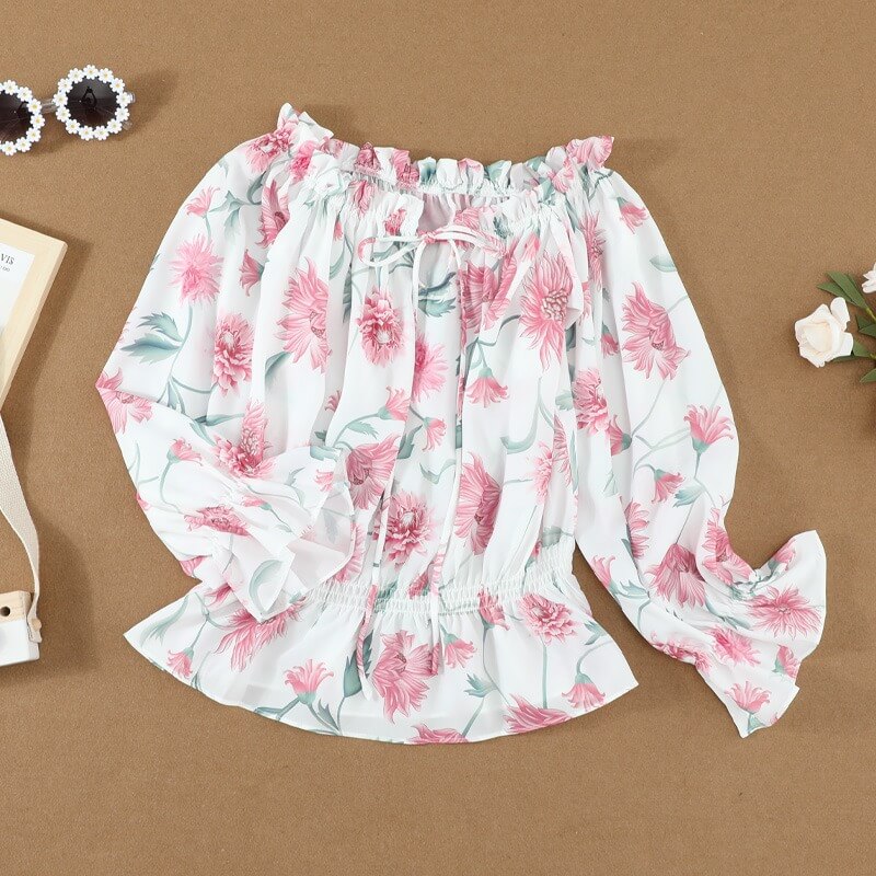 Floral Off-Shoulder Blouse | Bohemian Chic Style