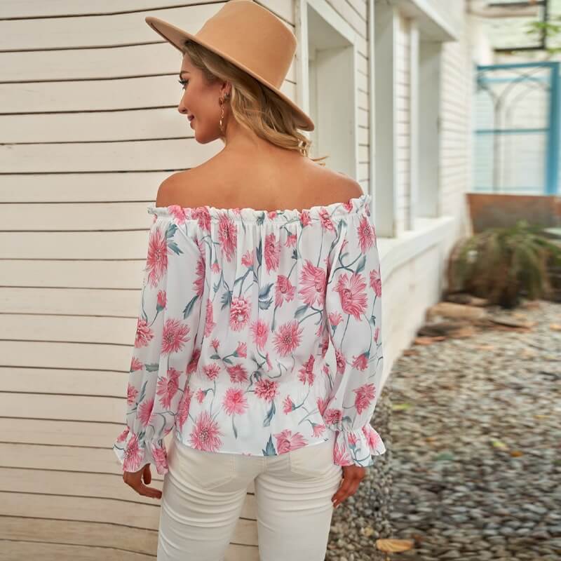 Floral Off-Shoulder Blouse | Bohemian Chic Style
