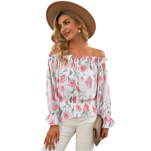 Floral Off-Shoulder Blouse | Bohemian Chic Style
