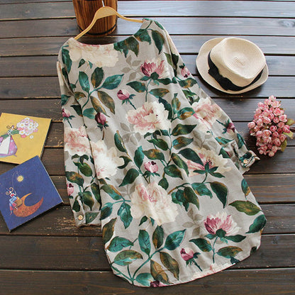 Floral Print Tunic Dress | Elegant | Comfortable & Versatile