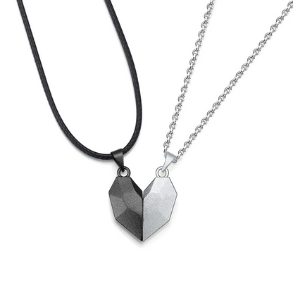 Geometric Heart Necklace Set | Matching Necklace Design
