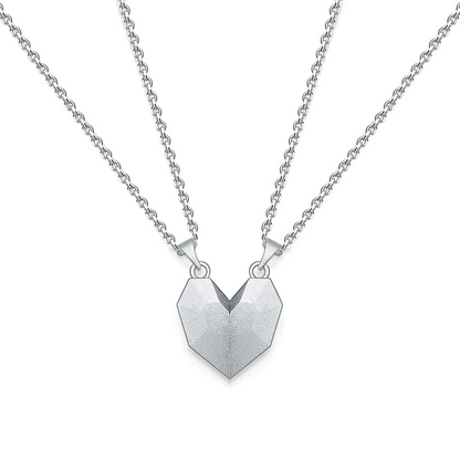 Geometric Heart Necklace Set | Matching Necklace Design