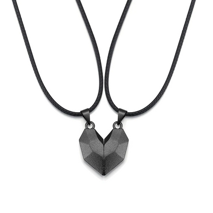 Geometric Heart Necklace Set | Matching Necklace Design