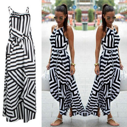 Geometric Striped Maxi Dress | Timeless Summer Fashion