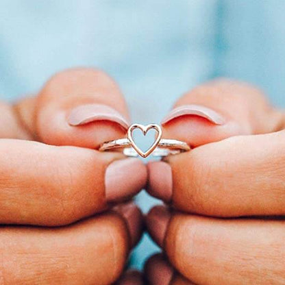 Heart Charm Delicate Ring | Timeless Elegance