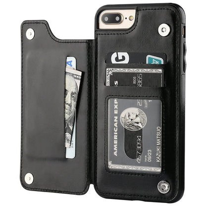 Leather Wallet Phone Case | Multi-Card Slot & Built-In Stand