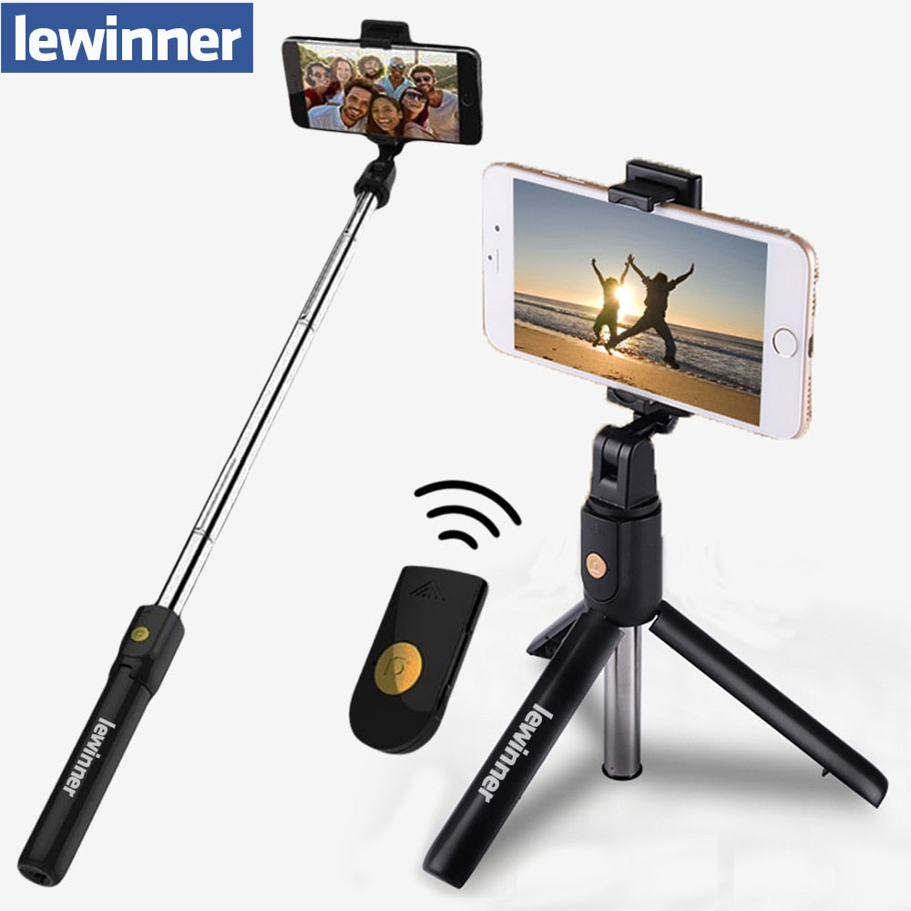 Lewinner Selfie Stick Tripod | Bluetooth Remote Control