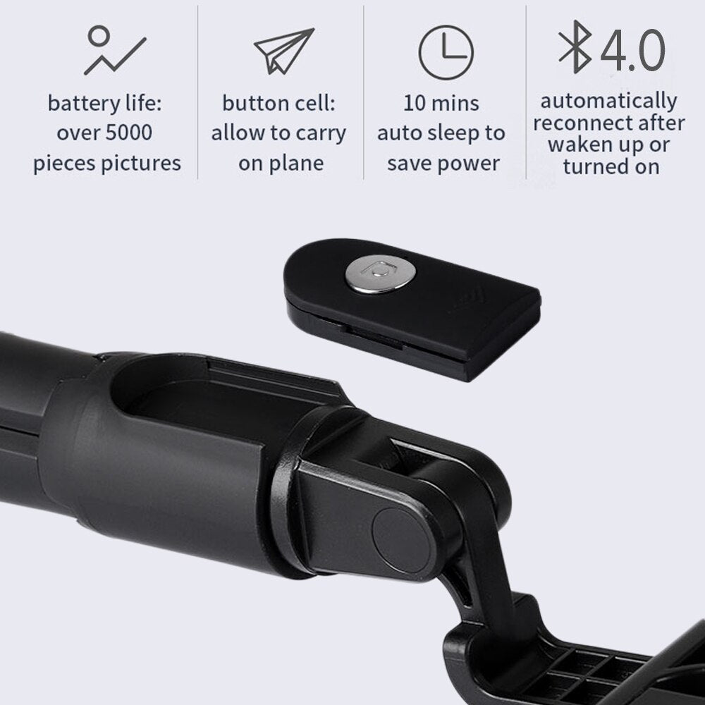 Lewinner Selfie Stick Tripod | Bluetooth Remote Control