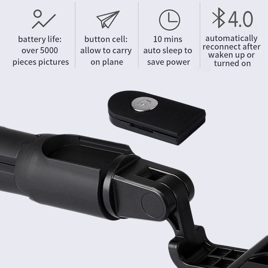 Lewinner Selfie Stick Tripod | Bluetooth Remote Control