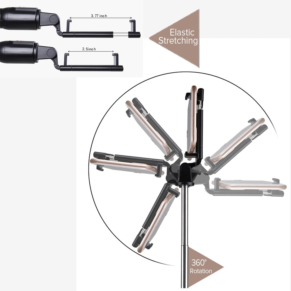 Lewinner Selfie Stick Tripod | Bluetooth Remote Control