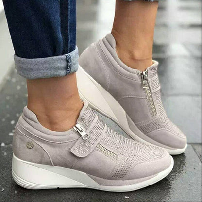 Luxe Comfort Sneakers | Trendy Wedge Design