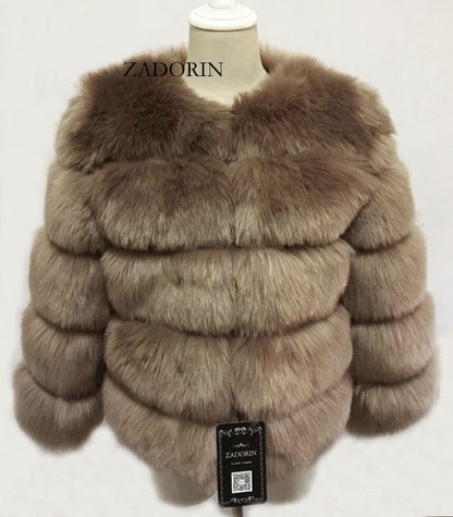 Luxurious Plush Faux Fur Jacket | Vibrant Colors for Winter Wardrobe