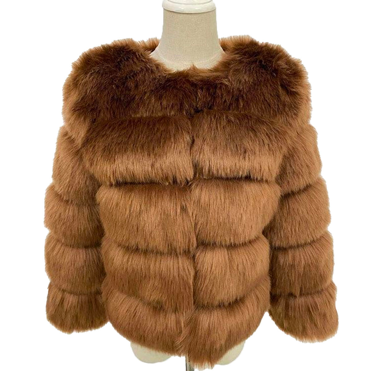 Luxurious Plush Faux Fur Jacket | Vibrant Colors for Winter Wardrobe