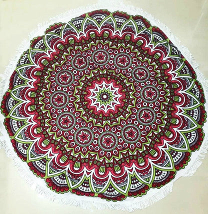 Mandala Round Beach Towel | Vibrant Beach Towel Designs