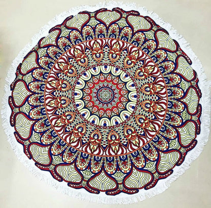 Mandala Round Beach Towel | Vibrant Beach Towel Designs