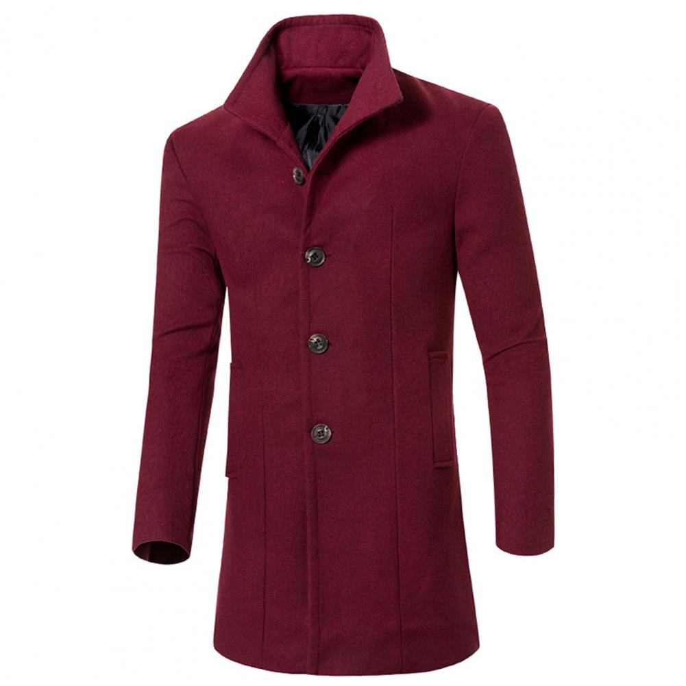 Men's Modern High-Collar Coat | Sleek and Stylish Design
