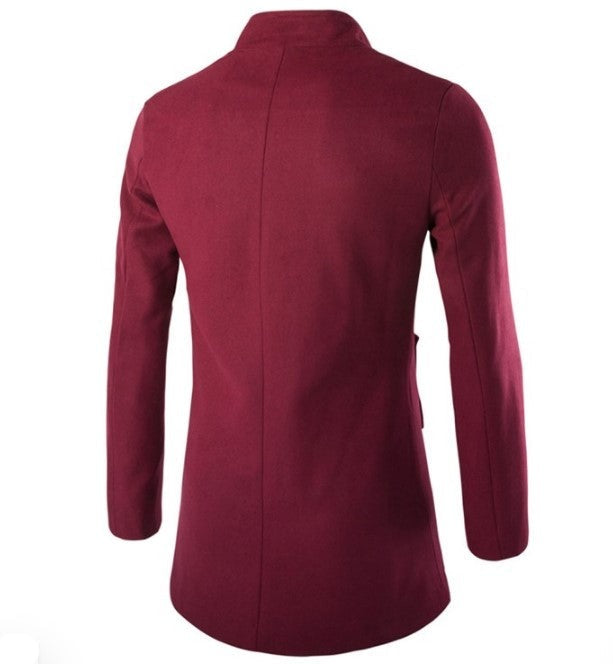 Men's Modern High-Collar Coat | Sleek and Stylish Design