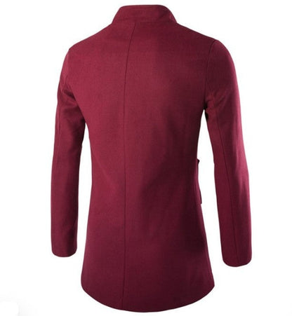 Men's Modern High-Collar Coat | Sleek and Stylish Design