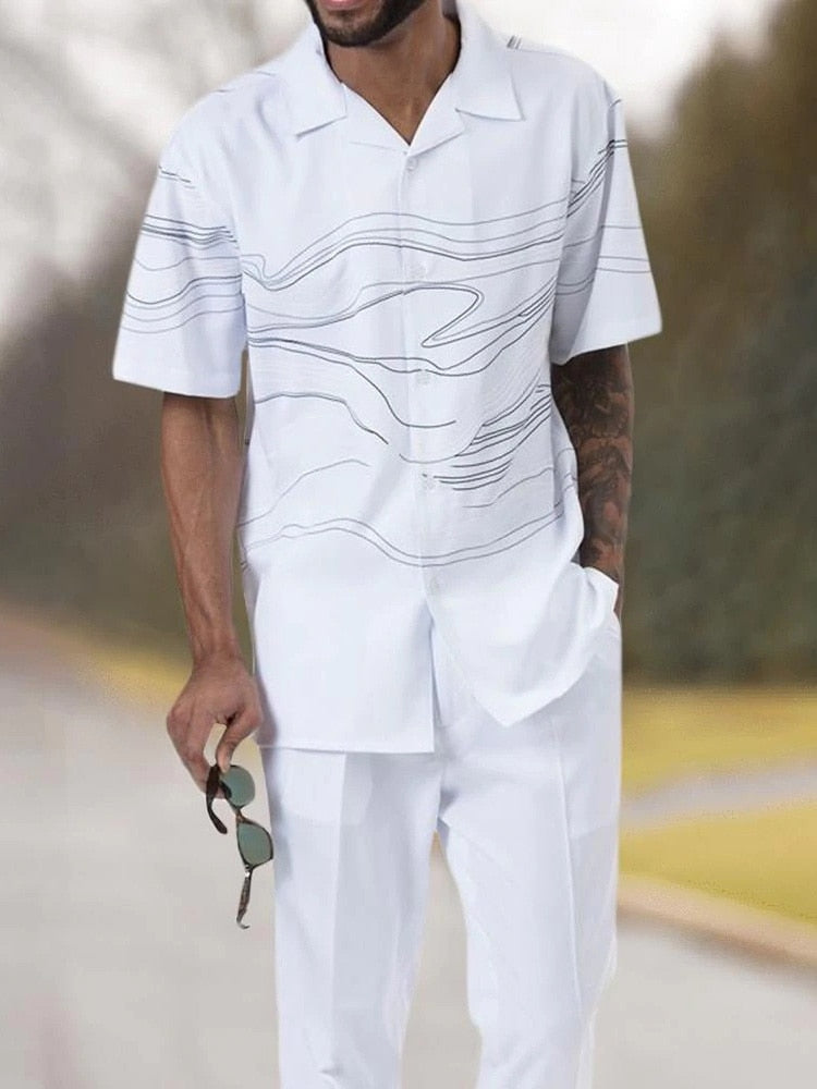 Mosaic Pattern Short-Sleeve Shirts | Versatile | Vibrant Style