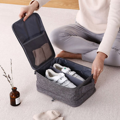 Multi-Color Travel Shoe Organizer | Compact | Stylish & Portable Shoe Storage for Travel