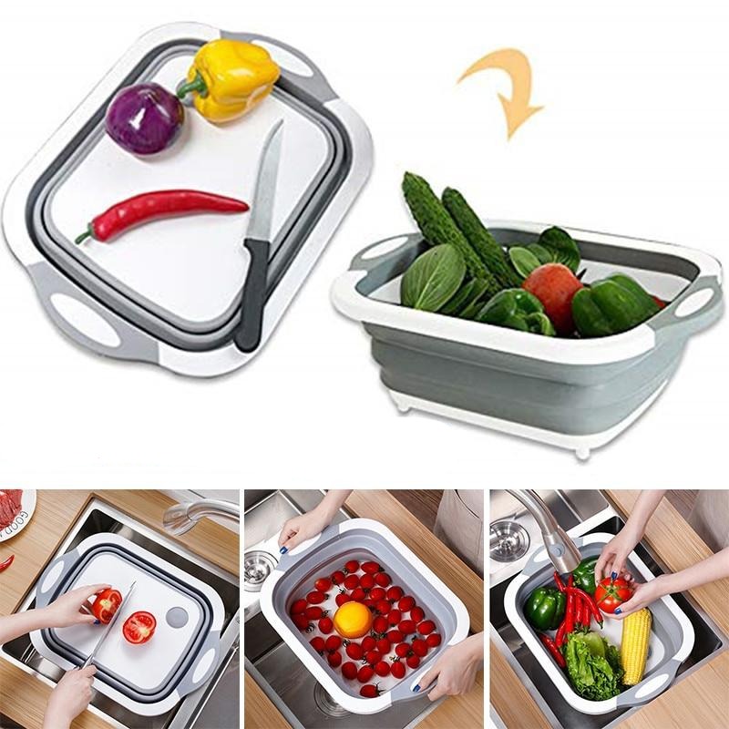 Multi-Functional Collapsible Cutting Board | Versatile and Space-Saving Kitchen Gadget