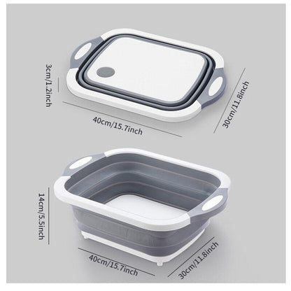 Multi-Functional Collapsible Cutting Board | Versatile and Space-Saving Kitchen Gadget