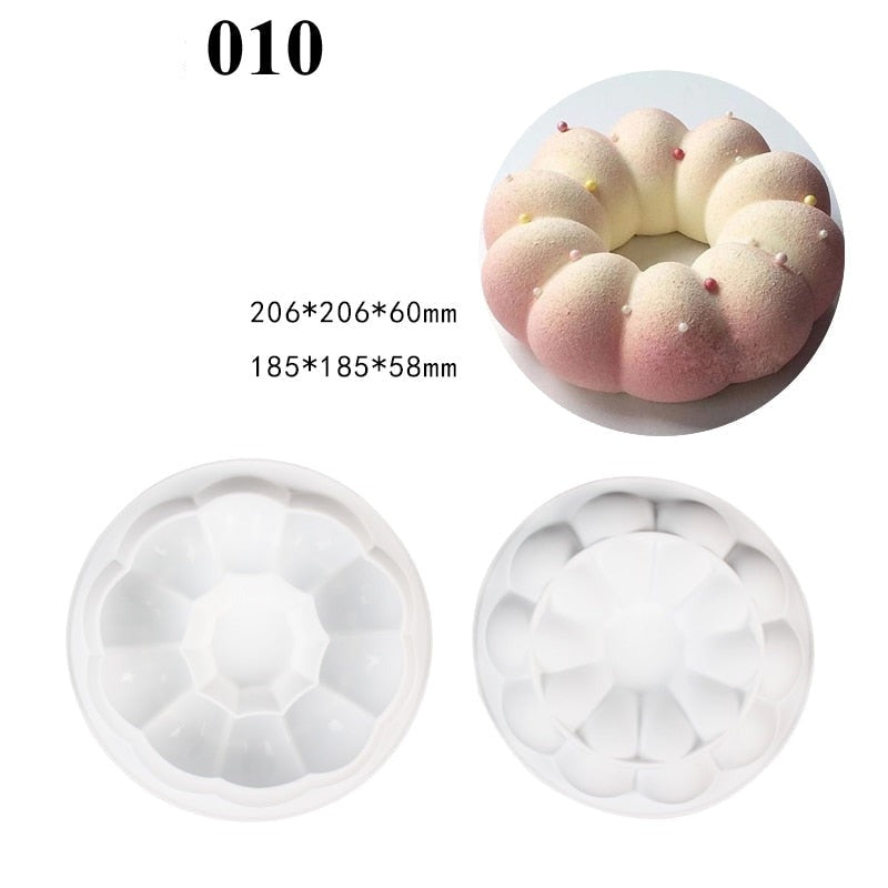 Multi-Shape Silicone Cake Mold Set | Versatile Silicone Mold Design