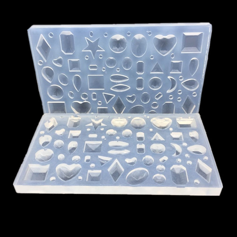 Multifaceted Gem Shape Silicone Molds | DIY Crafting Essential & Resin Jewelry Molds