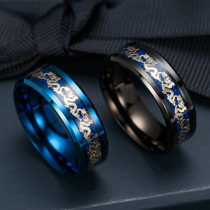 Mystic Dragon Tungsten Ring | Intricate Design