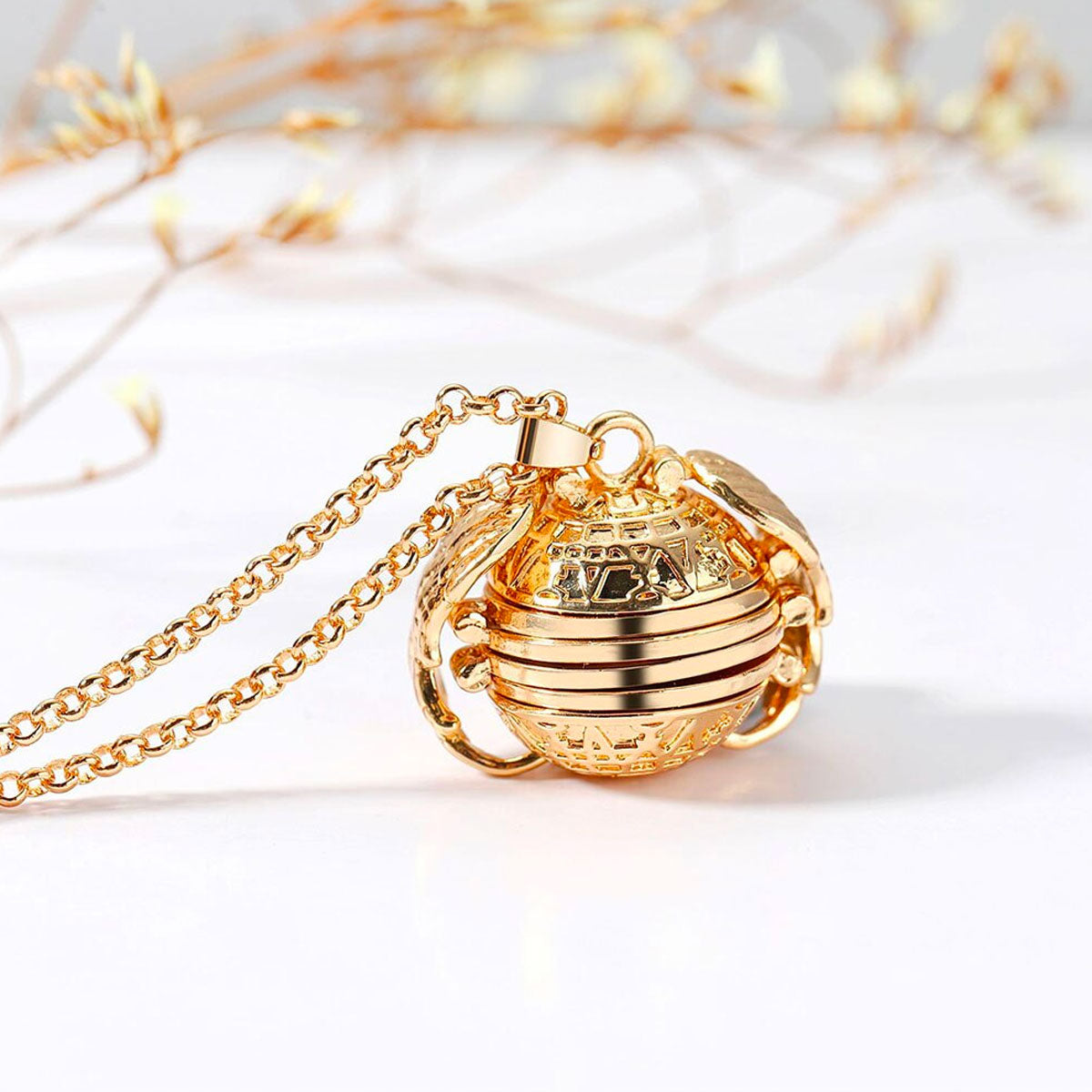 Orbital Pendant Necklace | Intricate Filigree Design | Statement Jewelry