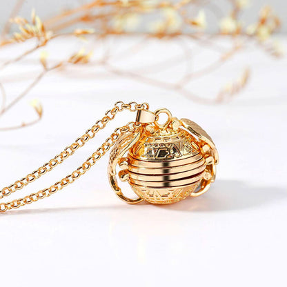 Orbital Pendant Necklace | Intricate Filigree Design | Statement Jewelry