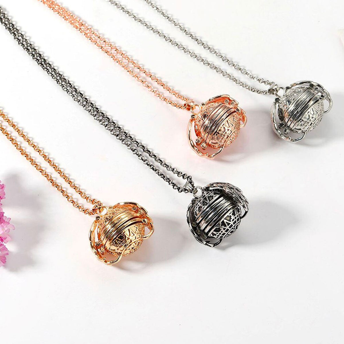 Orbital Pendant Necklace | Intricate Filigree Design | Statement Jewelry