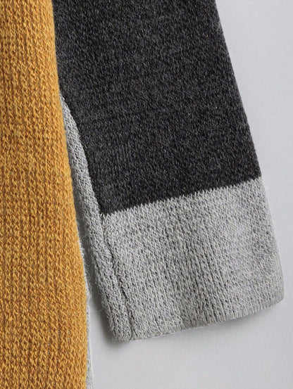 Patchwork Open Front Knit Cardigan | Cozy Style Chic