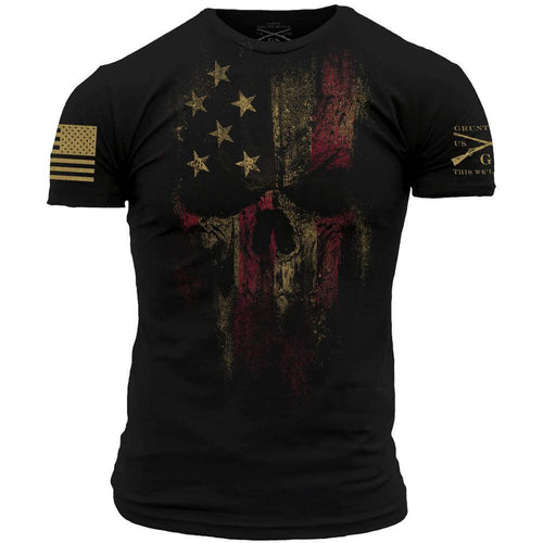 Patriot Skull T-Shirt | Bold Graphic Design T-Shirt