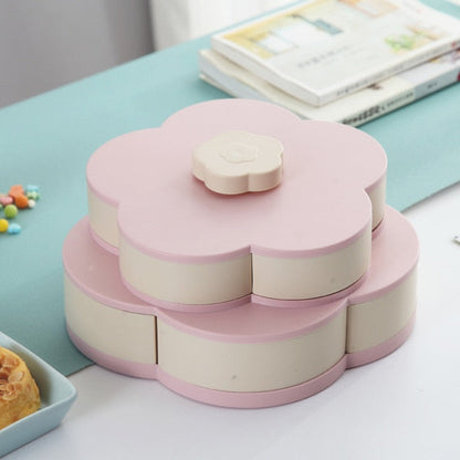 Petal Shaped Snack Box | Rotating Snack Compartments
