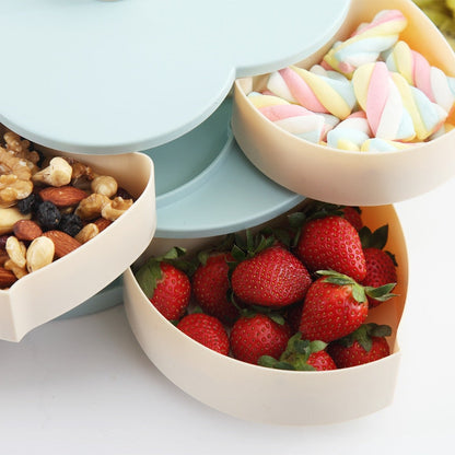 Petal Shaped Snack Box | Rotating Snack Compartments