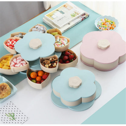 Petal Shaped Snack Box | Rotating Snack Compartments